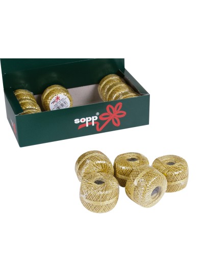 Cordoncillo oro ovillo de 20 mt