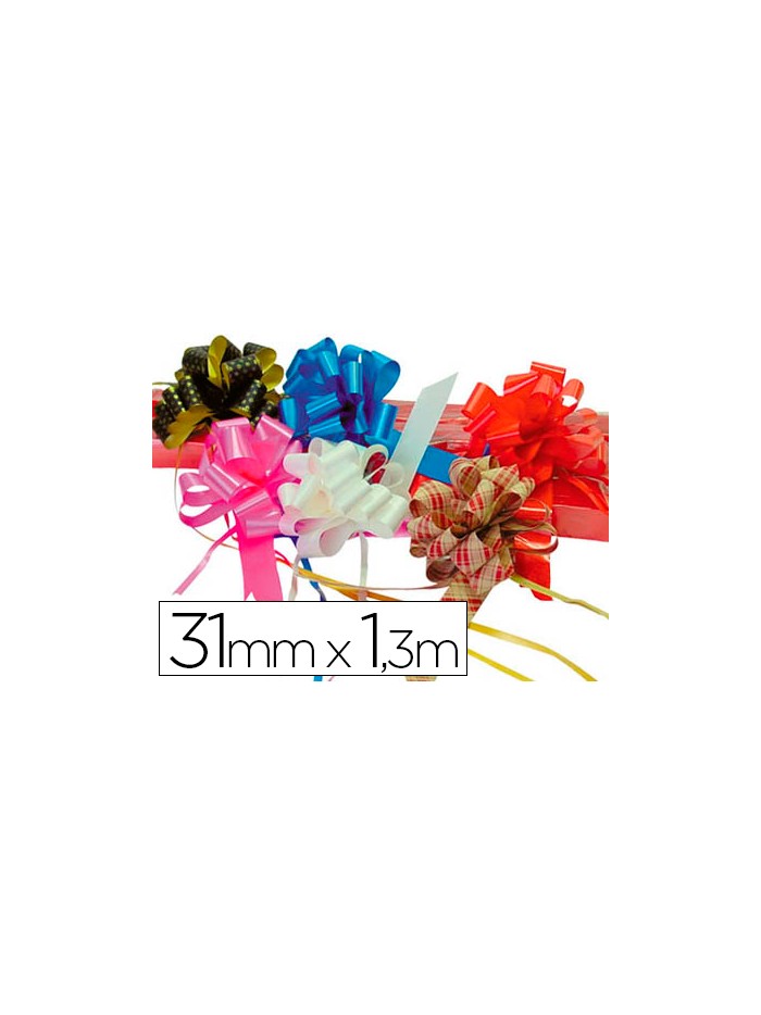 Cinta para hacer lazos blanco 130 cm x 31 mm unidad Cinta para hacer lazos blanco 130 cm x 31 mm unidad