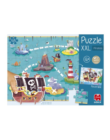 Puzzle goula jumbo xxl piratas 48 piezas