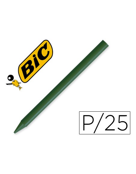 Lapices plastidecor unicolor verde oscuro-02 caja con 25 lapices