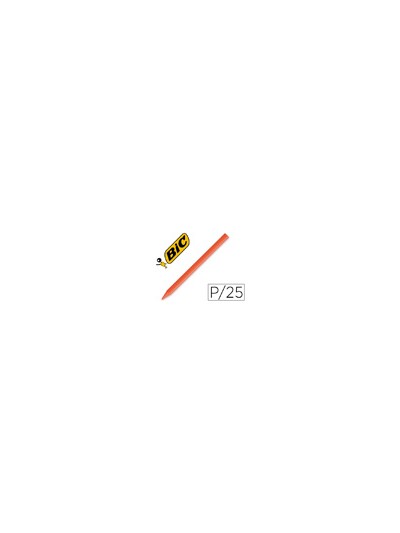 Lapices plastidecor unicolor naranja-12 caja con 25 lapices