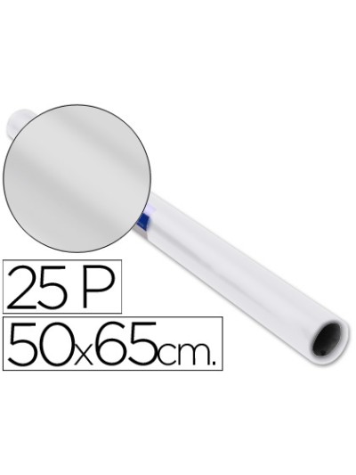 Papel charol blanco rollo 25 hojas de 50x65 cm