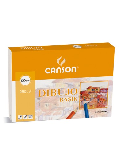Papel dibujo basik 23x32.5 cm 130 gr sin recuadro