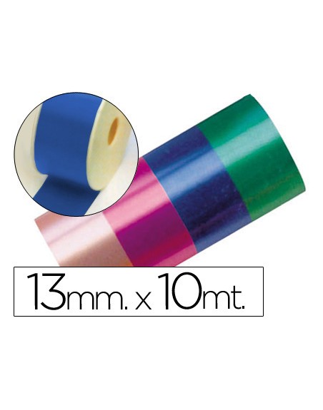 Cinta fantasia 10 mt x 13 mm azul
