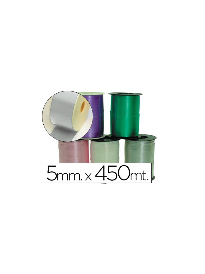 Cinta fantasia 500 mt x 5 mm plata Cinta fantasia 500 mt x 5 mm plata