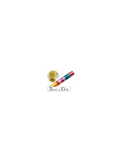 Cinta fantasia 10 mt x 31 mm oro