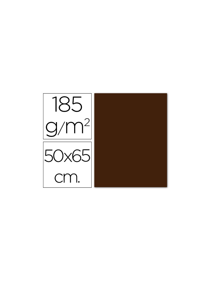 Cartulina guarro marron chocolate 50x65 cm 185 gr Cartulina guarro marron chocolate 50x65 cm 185 gr