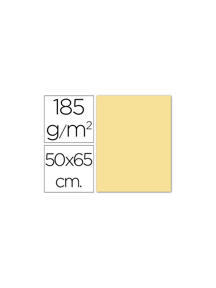 Cartulina guarro crema 50x65 cm 185 gr Cartulina guarro crema 50x65 cm 185 gr