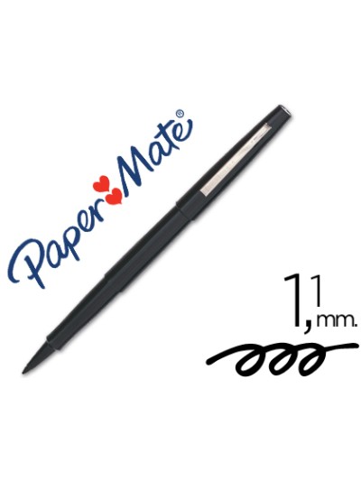 Rotulador paper mate flair original punta fibra negro