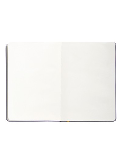 Cuaderno con gomilla antartik notes tapa dura a5 hojas lisas morado y amarillo 100 hojas 80 gr fsc