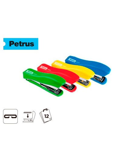 Grapadora petrus liliput 200 capacidad 12 hojas