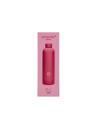 Botella portaliquidos antartik isotermica acero inoxidable libre de bpa color fucsia 500 ml