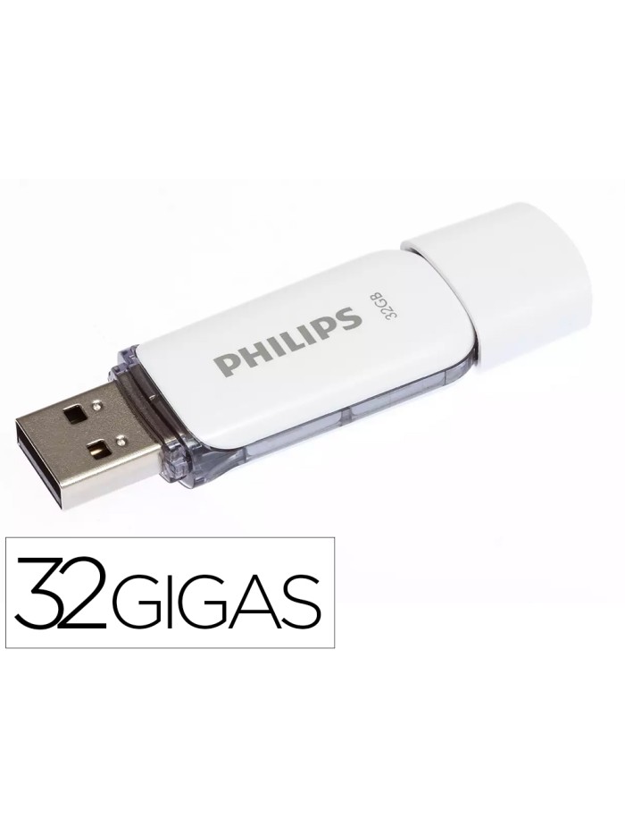 Memoria usb philips flash usb 2.0 32gb snow grey Memoria usb philips flash usb 2.0 32gb snow grey