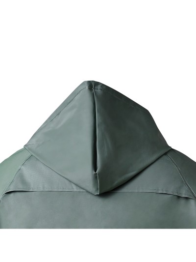 Traje de Agua Impermeable Verde Pvc         Talla 7-L