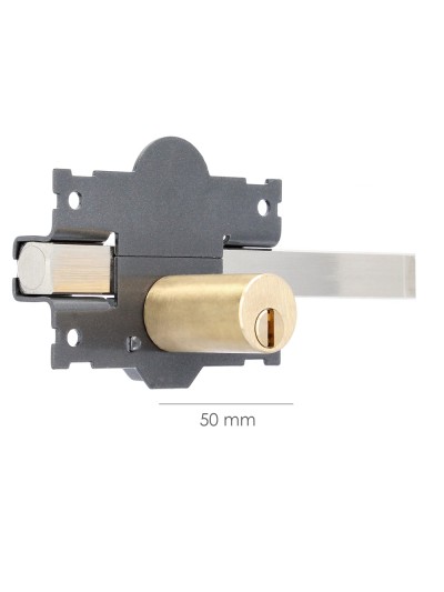 Cerrojo b-2 llave 2 lados pasador de 183mm cilindro redondo de 50mm