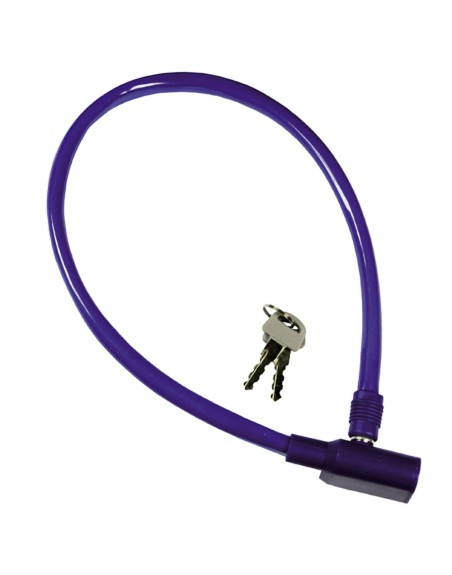 Cable Bicicleta Con llave   8 mm.  x 60 cm.