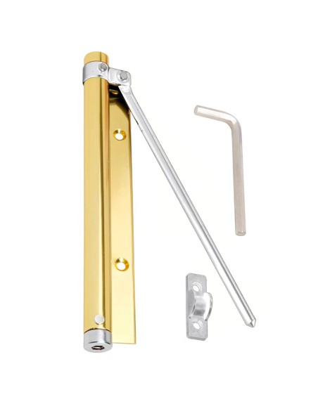 Muelle Puerta Wolfpack Aluminio Anodizado Dorado (Blister 1 Pieza)