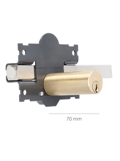 Cerrojo b-4 llave 2 lados pasador de 183mm cilindro redondo de 70mm