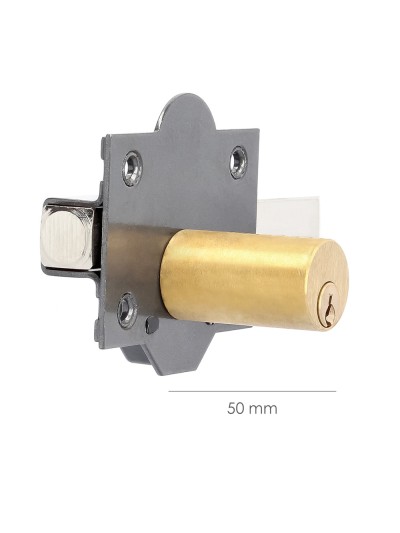 Cerrojo b-5 llave y pulsador pasador de 143mm cilindro redondo de 50mm