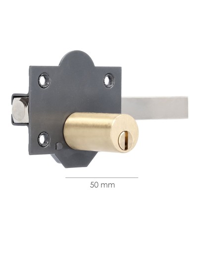 Cerrojo b-6 llave 2 lados de 165mm cilindro redondo de 50mm