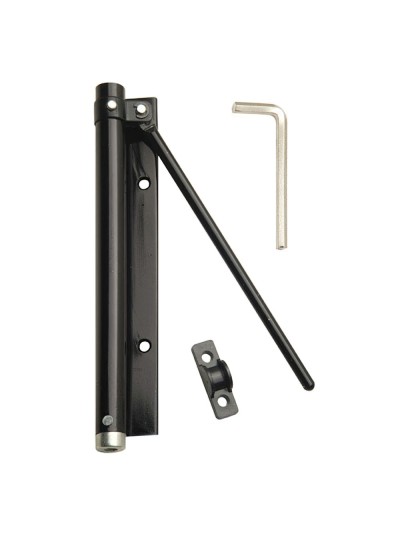 Muelle Puerta Wolfpack Aluminio Anodizado Negro (Blister 1 Pieza)