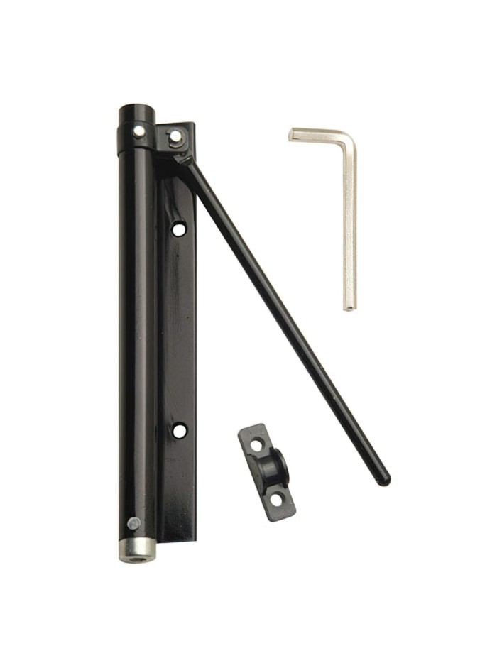 Muelle Puerta Wolfpack Aluminio Anodizado Negro (Blister 1 Pieza)