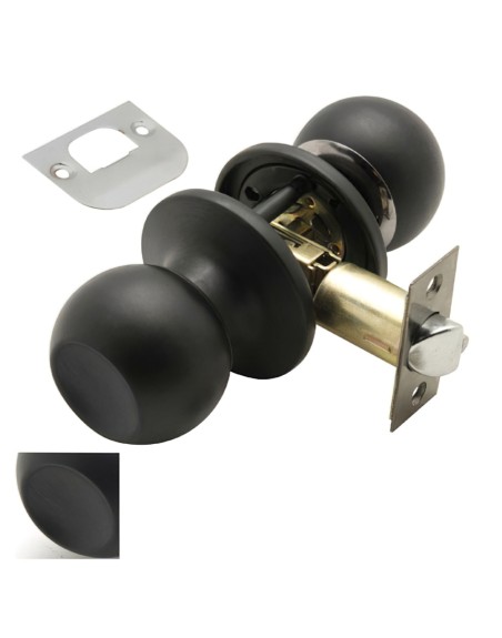 Pomo Puerta Wolfpack Sencillo Negro Para Pasillo