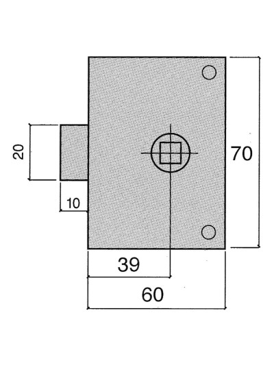 Picaporte Ucem  234-hz/60