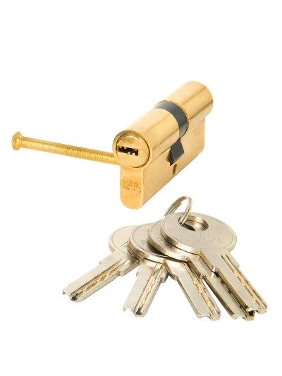 Cilindro Fac Seguridad 60-p 30x30 Latonado 15,0 mm.