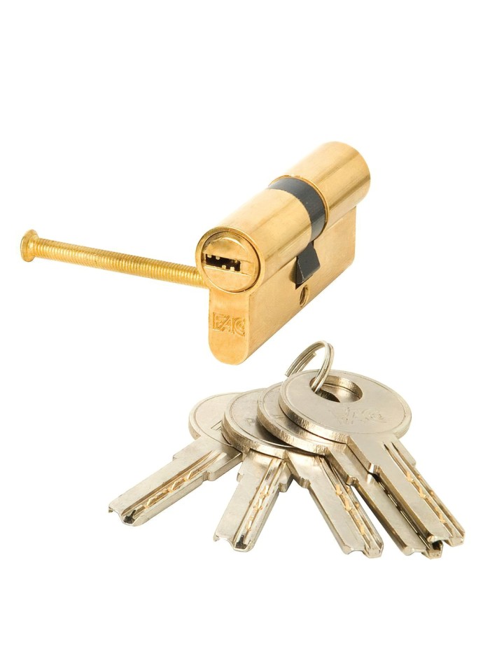 Cilindro Fac Seguridad 60-p 30x30 Latonado 15,0 mm.