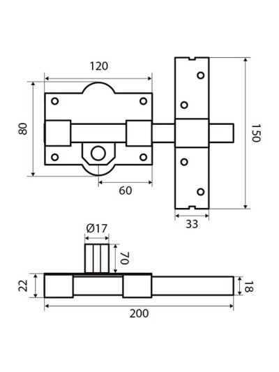 Cerrojo Fac 301-l/120-p      Bombillo 70.
