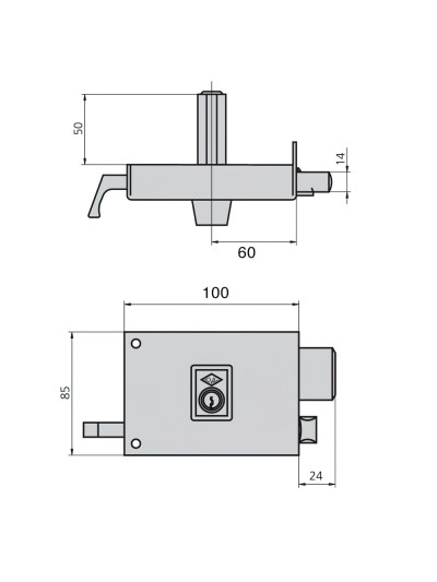 Cerradura Cvl 1125ar/ 10/he Izquierda