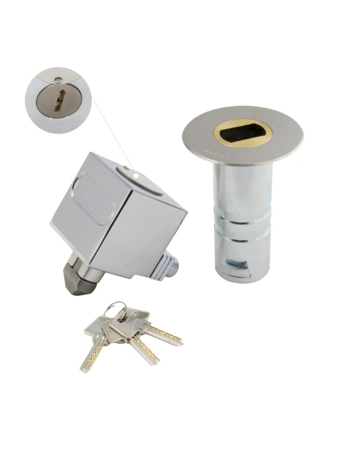 Candado Empotrar Llave Plana C-2 Macho