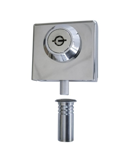 Cerradura CBM 2005 Puerta Cristal Llave Tubular