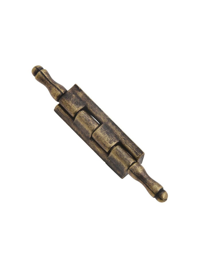 Bisagra Desmontable Con Pasador y Remate Oro Viejo 74 mm. Bisagra Desmontable Con Pasador y Remate Oro Viejo 74 mm.