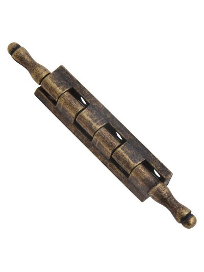 Bisagra Desmontable Con Pasador y Remate Oro Viejo 87 mm.