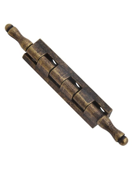 Bisagra Desmontable Con Pasador y Remate Oro Viejo 87 mm.