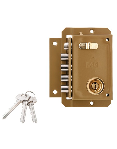 Cerradura Fac S 90 Pintada Izquierda Bombin 70