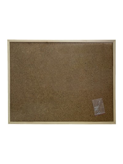 Corcho Pared 45x60 cm. Marco Madera Con 6 Chinchetas