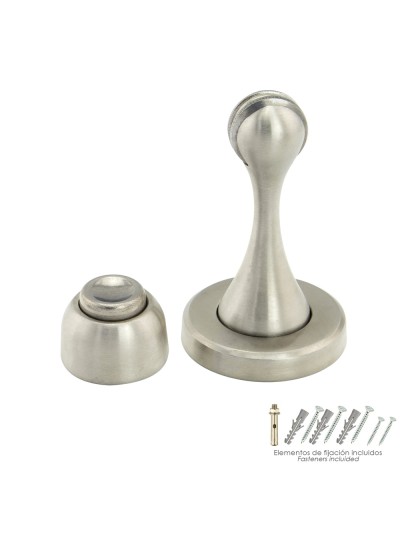 Tope Puerta Retenedor Magnetico Extrafuerte Acero Inoxidable Para Pared y Suelo