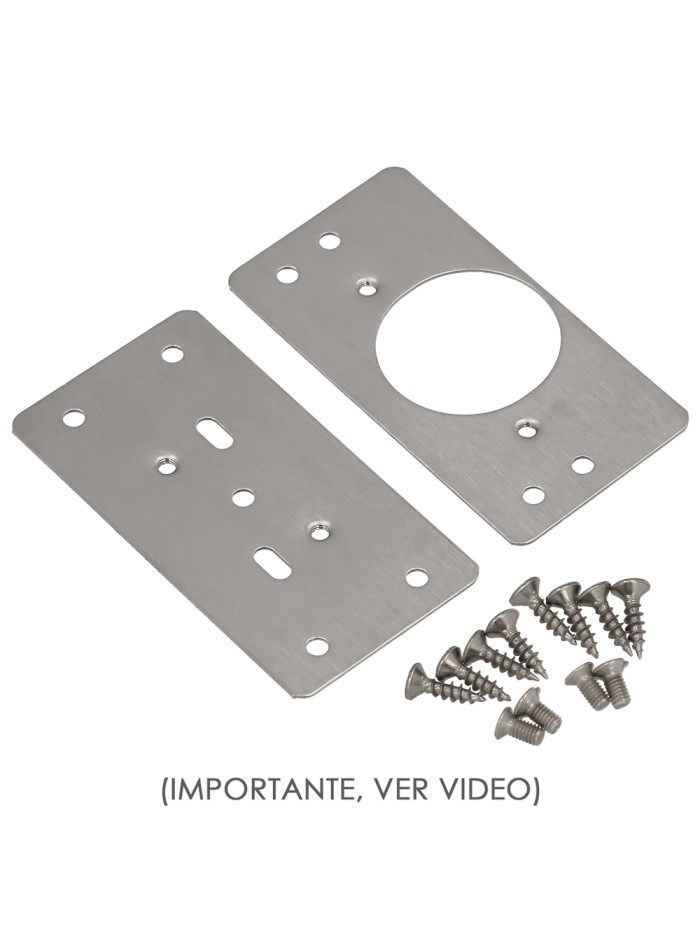 Placas de Reparacion Bisagras Cazoleta 4,7x9 cm. 2 piezas. Placa Repara Puertas, Placa Reparación Bisagras Mueble