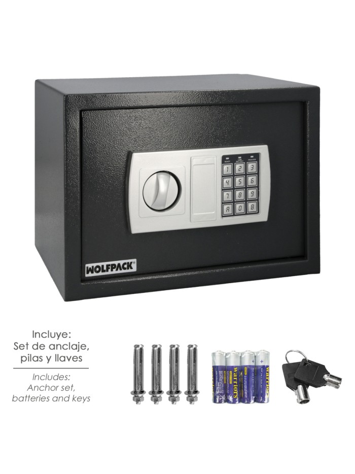 Caja Fuerte Sobreponer Electrica 35x25x25 cm.