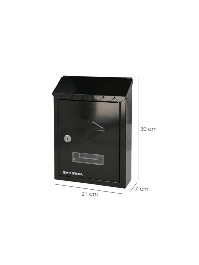 Buzon Exterior Residence 205 x 300 x 70 mm. Negro