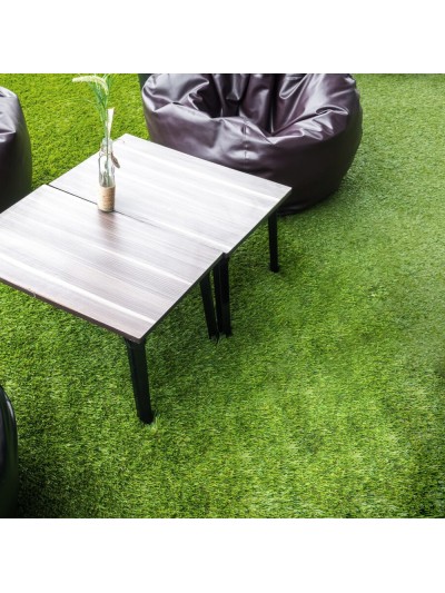 Cesped Artificial 33 mm. Rollo 1x5 metros. Césped Moqueta Para Interior y Exterior. Jardín, Terraza, Balcón. Uso Domestico