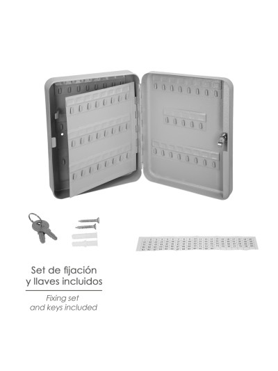 Armario De Seguridad Para Llaves Para 93  Llaves, Etiqueteros Incluidos. Armario Seguridad Llaves, Armario Llavero, 6x24x30 cm.