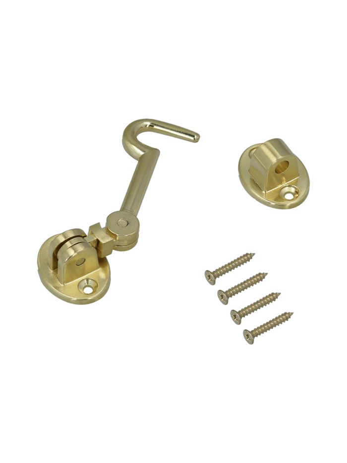 Aldabillas   Multiusos Reforzada Con Tornillos 100 Mm Latón Pulido