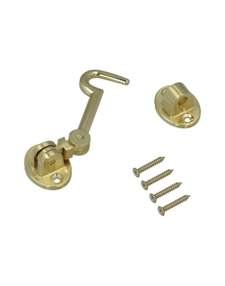 Aldabillas   Multiusos Reforzada Con Tornillos 100 Mm Latón Pulido