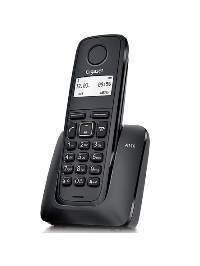 Telefono fijo inalambrico gigaset a116 negro 50 numeros agenda Telefono fijo inalambrico gigaset a116 negro 50 numeros agenda