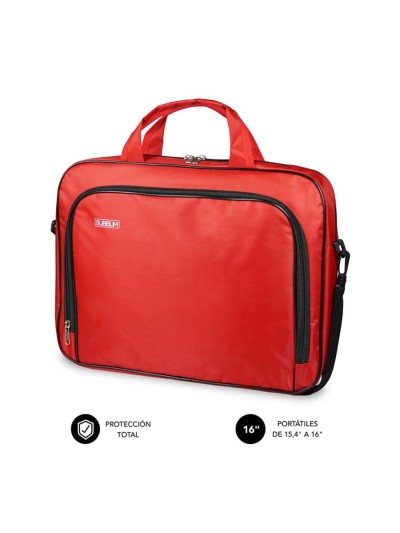 Maletin subblim oxford para portatil 15.4 pulgadas - 16 pulgadas rojo