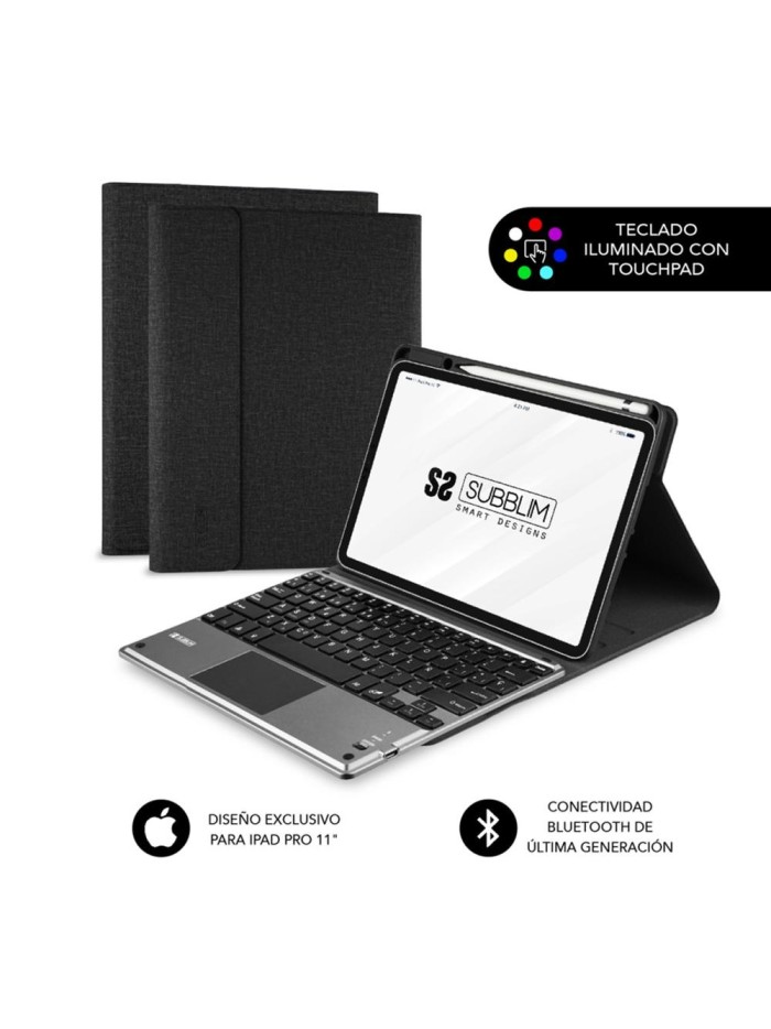 Funda + teclado subblim para ipad pro 11 pulgadas negro - gris Funda + teclado subblim para ipad pro 11 pulgadas negro - gris